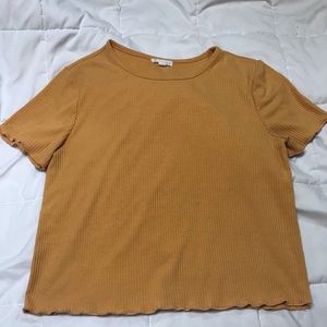 Mustard Crop Top